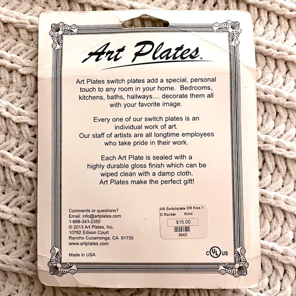 ❣️Gustav Klimt The Kiss Painting Printed Artistic Electrical Plate Home Office❣️ - Picture 5 of 6